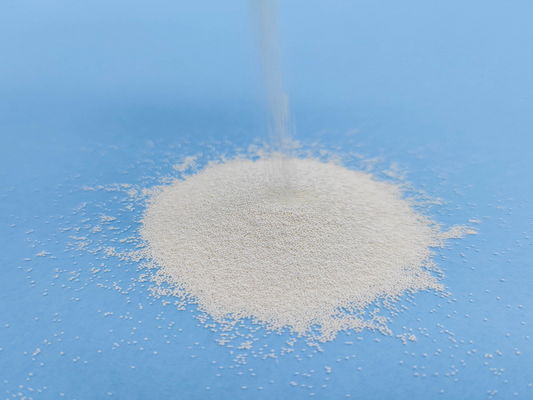 Smooth Surface Ceramic Bead Blasting Material Spherical Z600 For Glass Industry